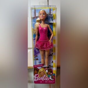 Barbie Ice Skater Doll in Sparkling Pink Outfit